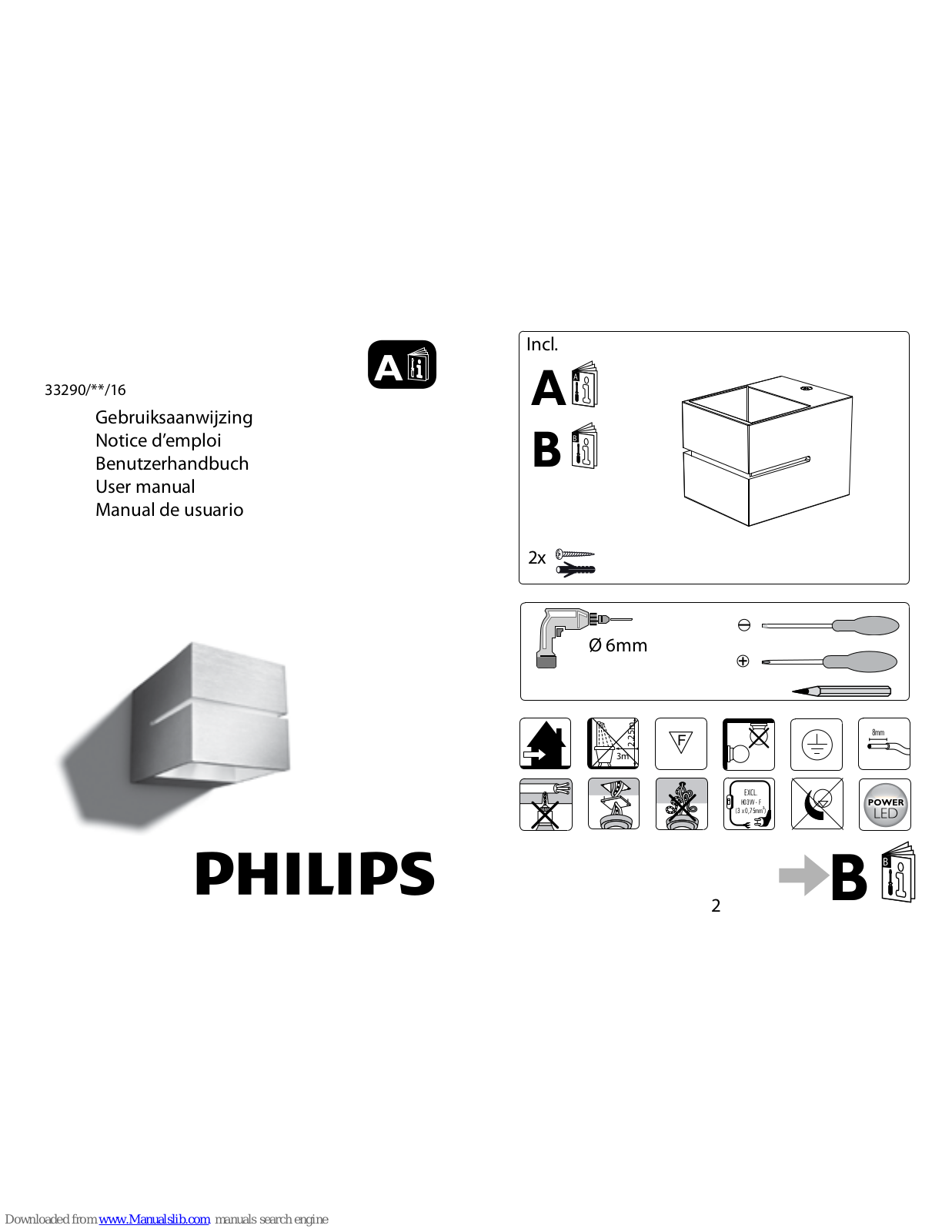 Philips 33290-31-16, 33290-48-16, 33290/**/16 User Manual - ManualMachine.com