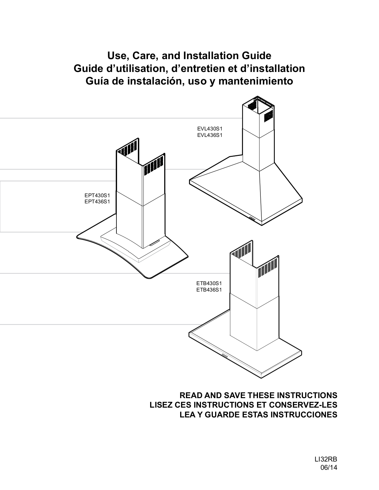 Elica EPT430S1 Instructions