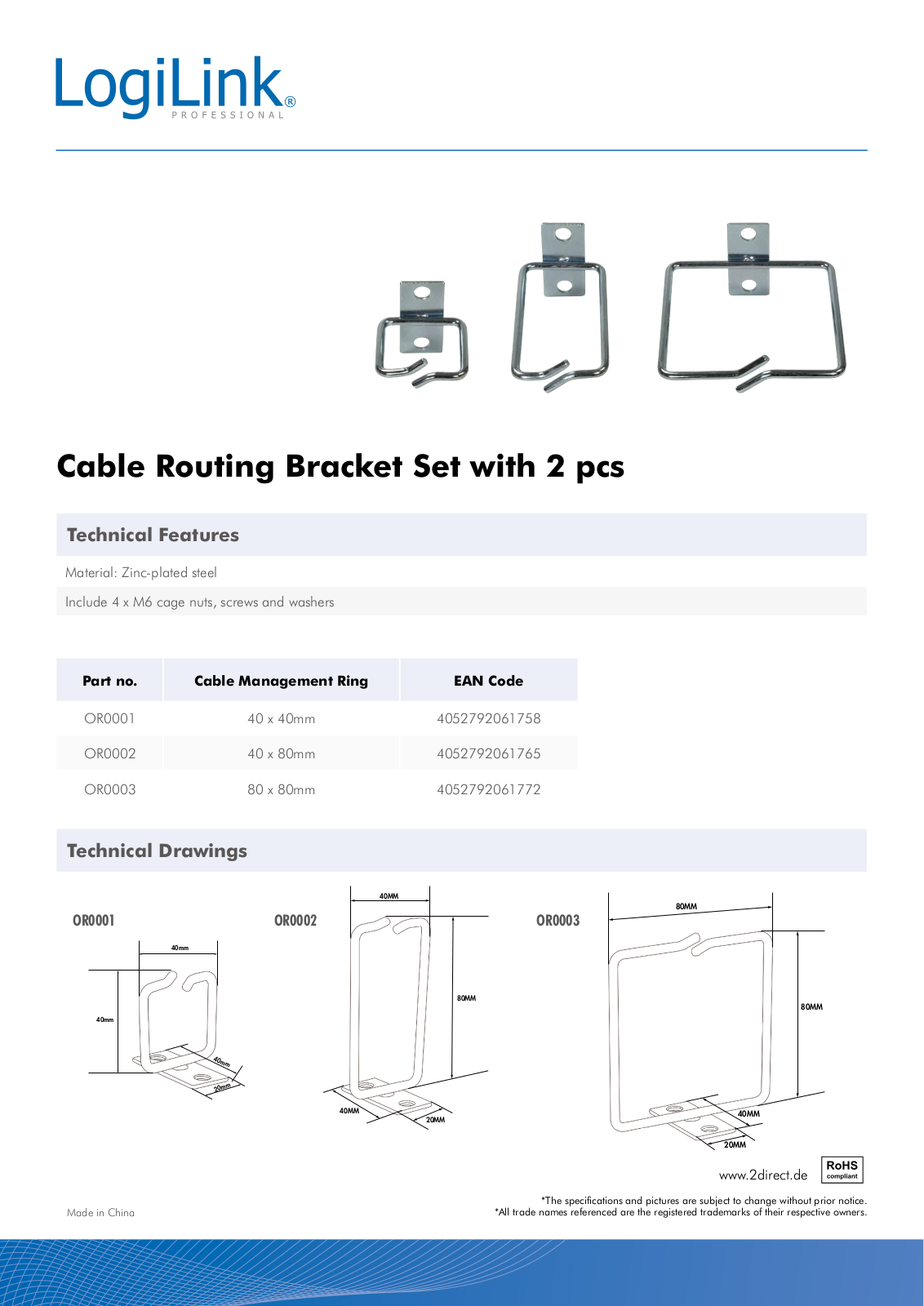 LOGILINK OR0002, OR0003 Datasheet - ManualMachine.com