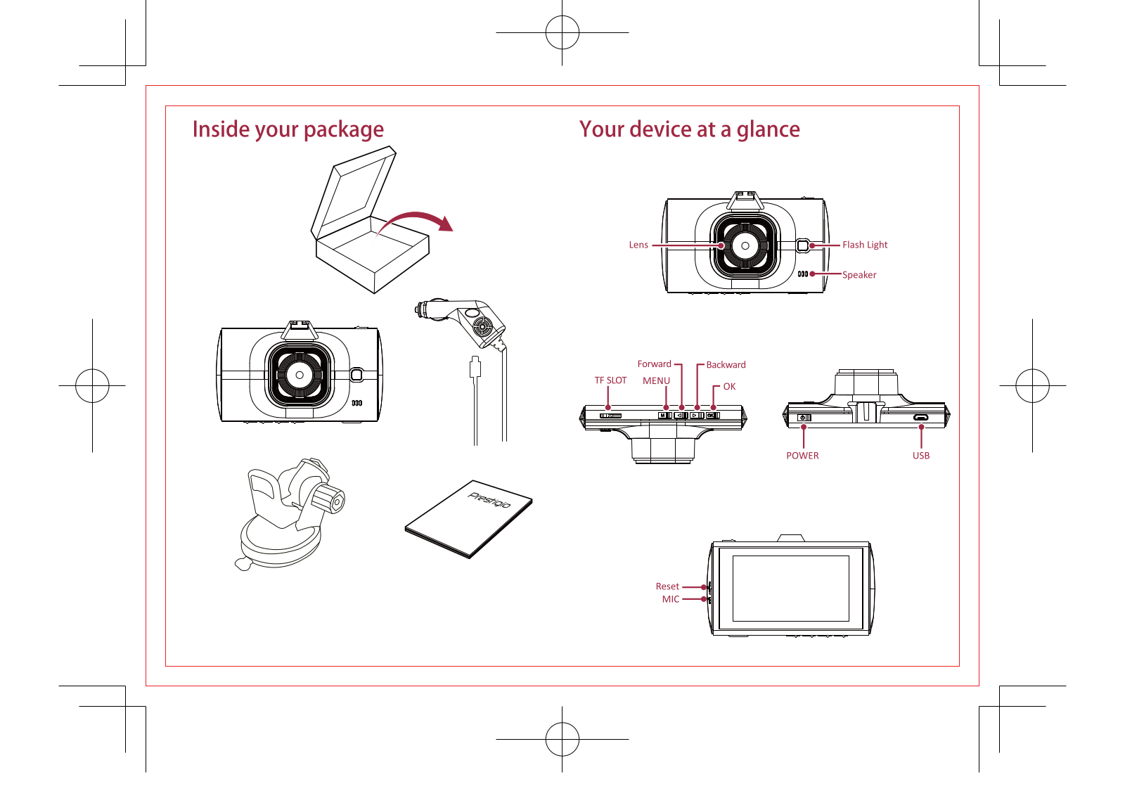 Prestigio PCD-VRR330i Getting Started