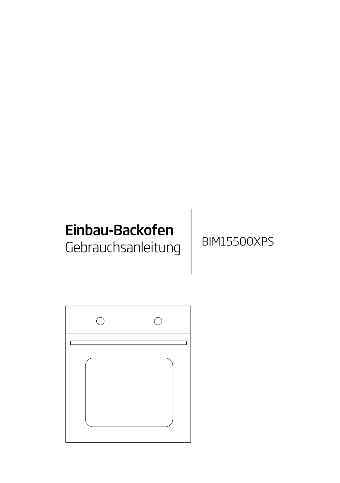 BEKO BIM15500XPS operation manual