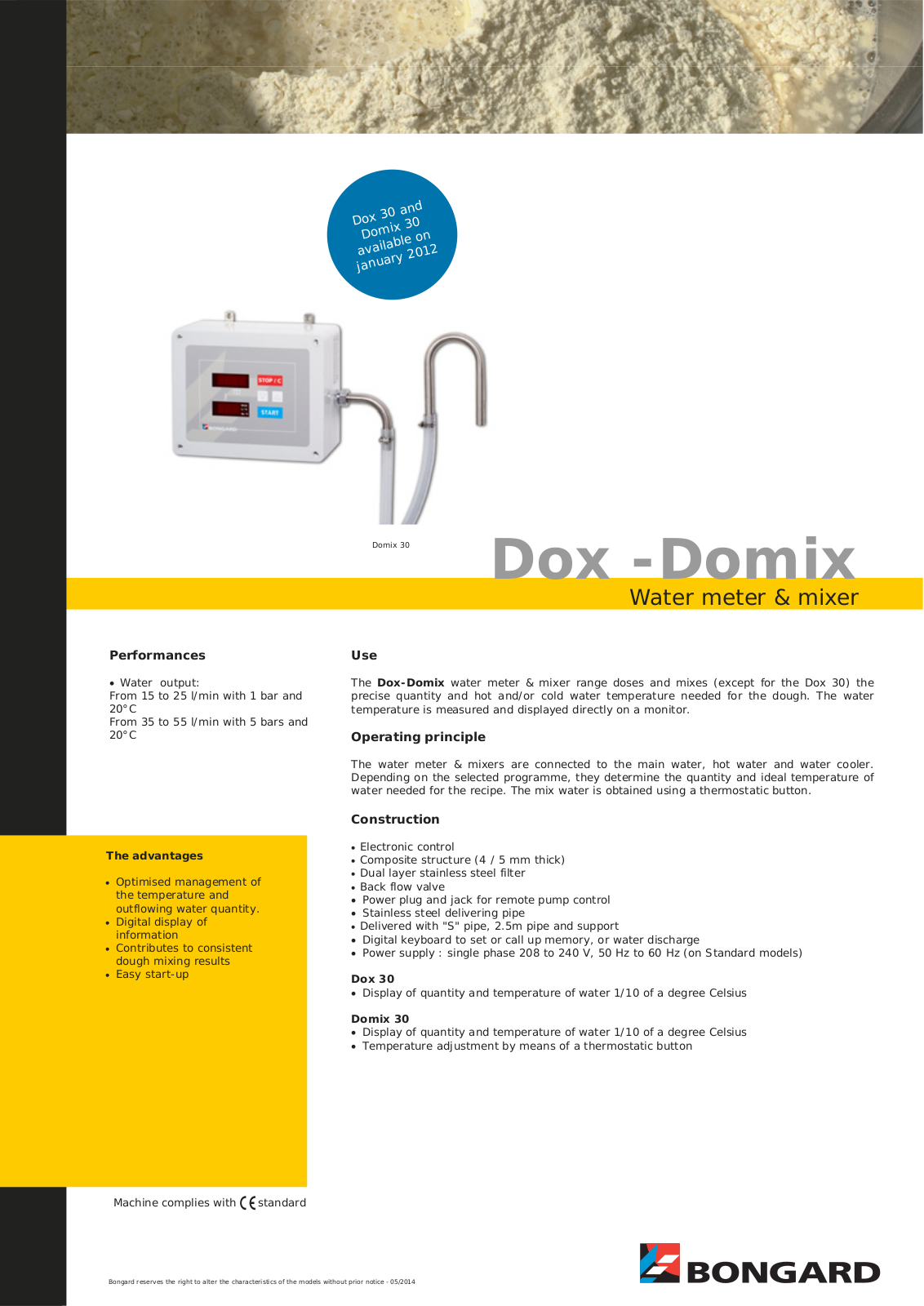 Bongard Domix 30 User Manual