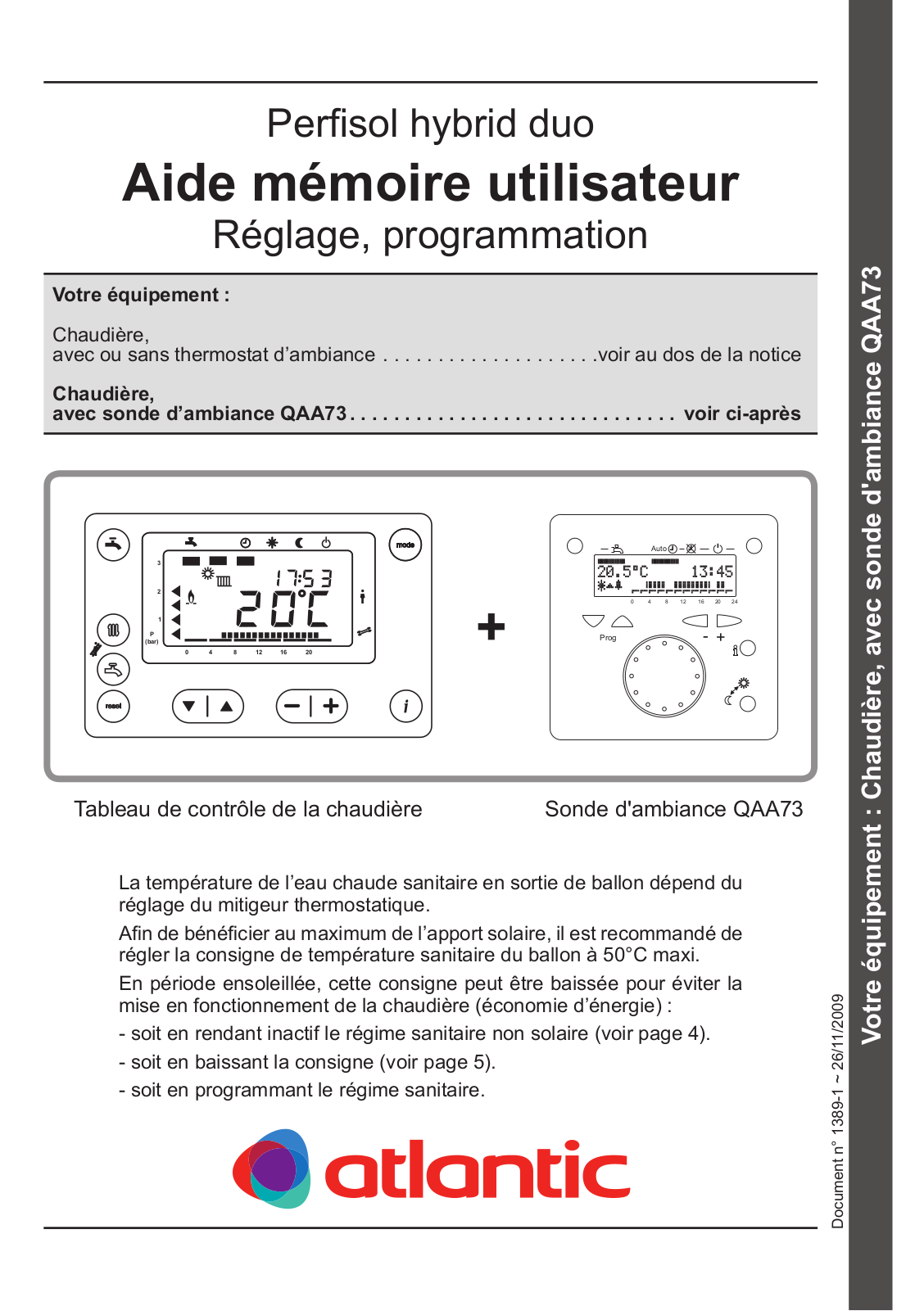 ATLANTIC Perfisol Hybrid Duo User Manual