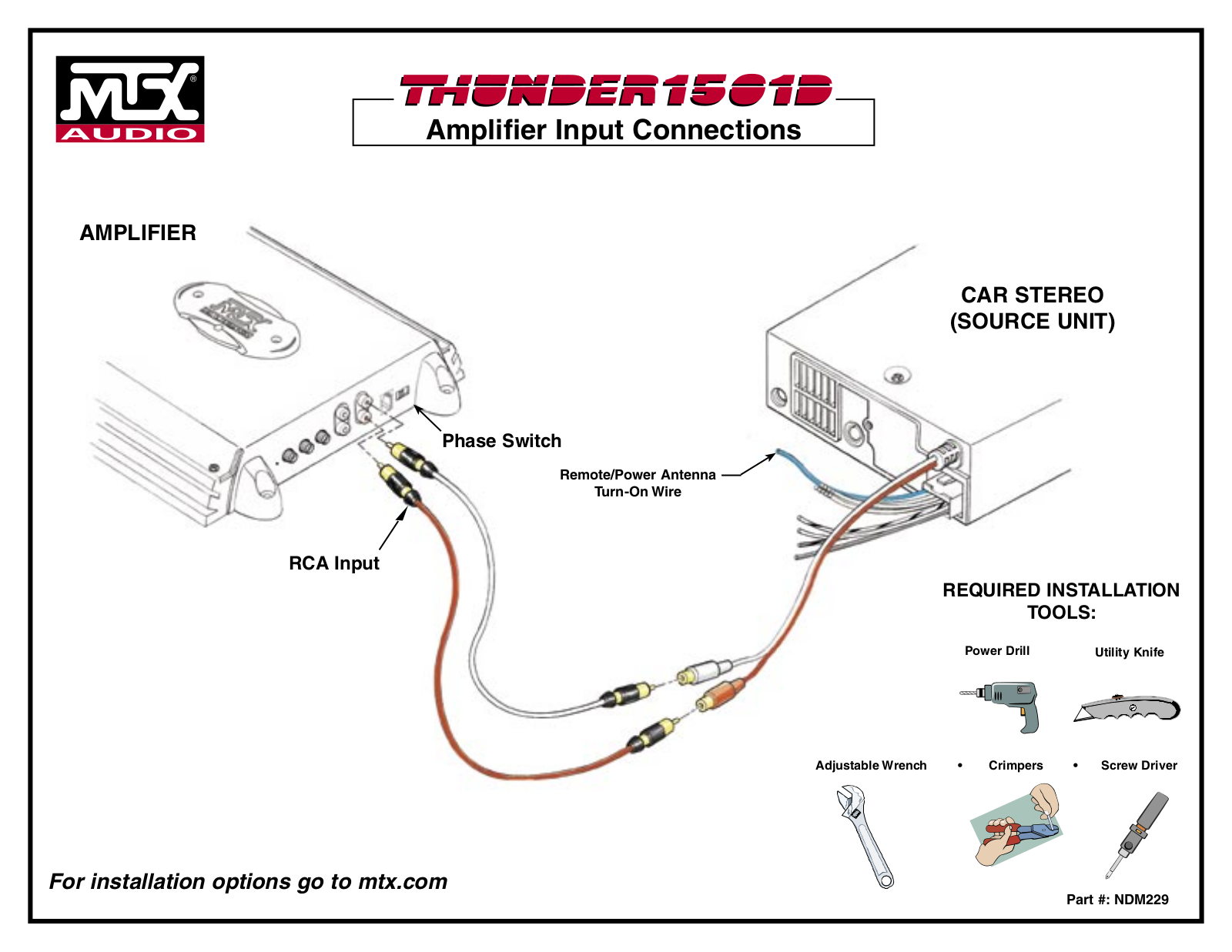 MTX Audio 1501D User Manual