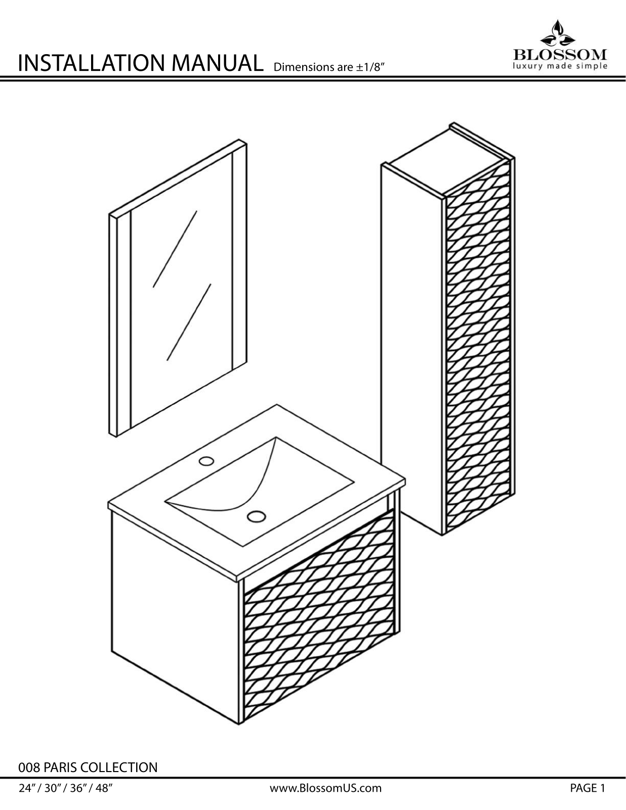 Blossom ABFO1086 Installation & Assembly - ManualMachine.com