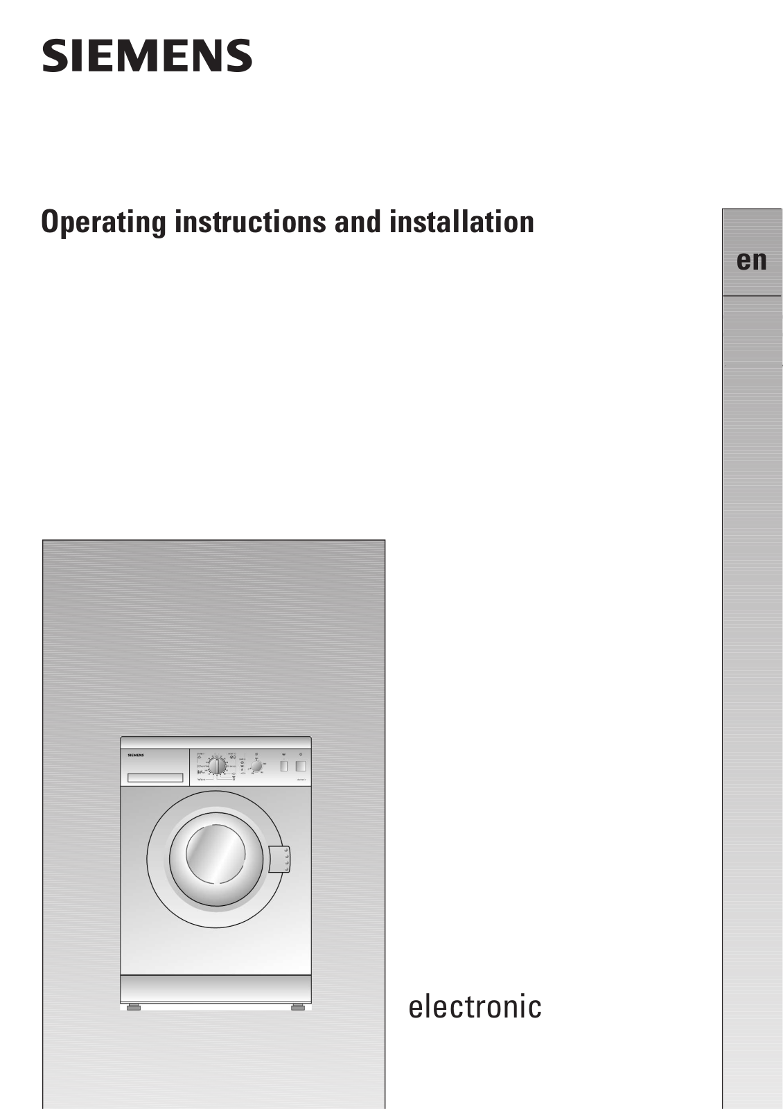 Siemens electronic Operating  Instructions