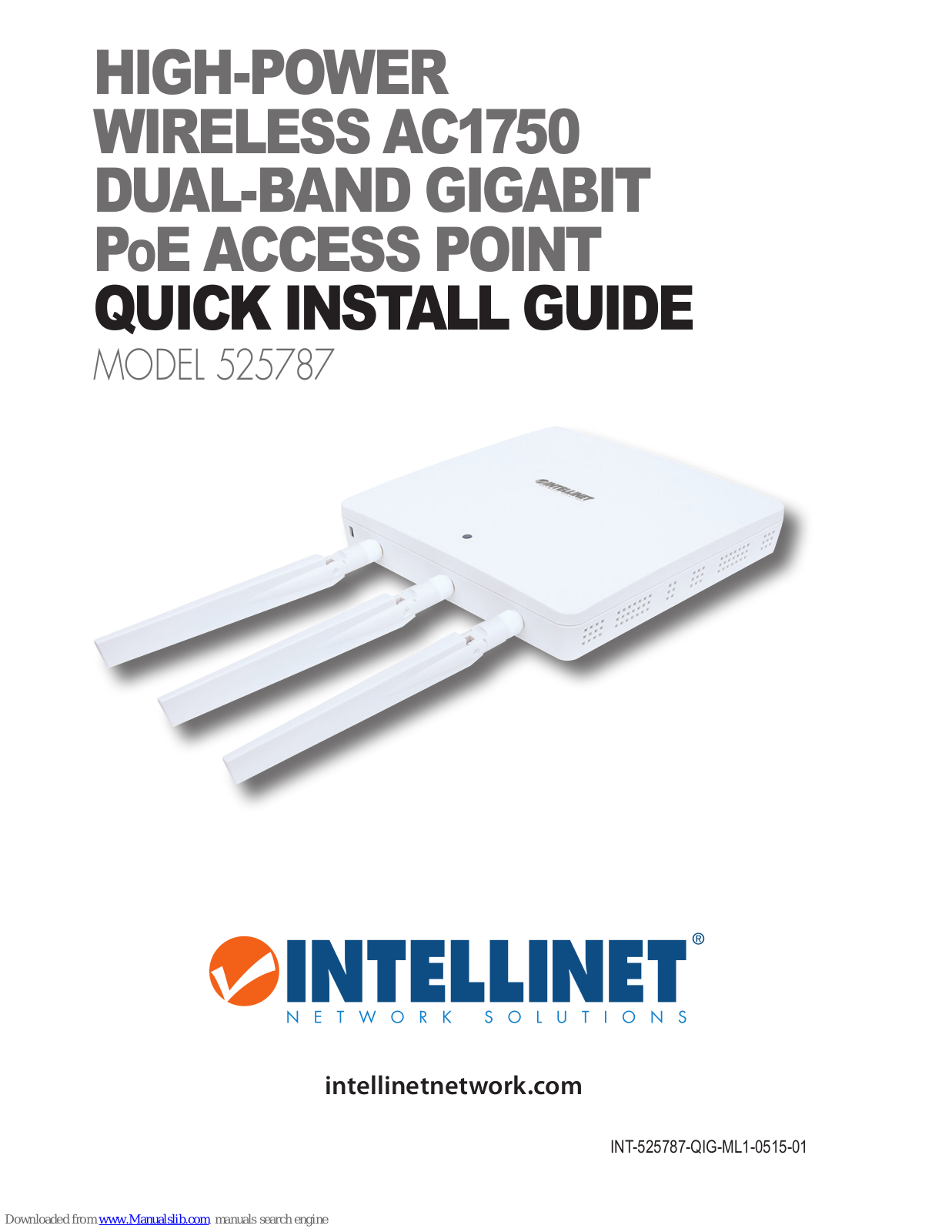 Intellinet 525787 Quick Install Manual