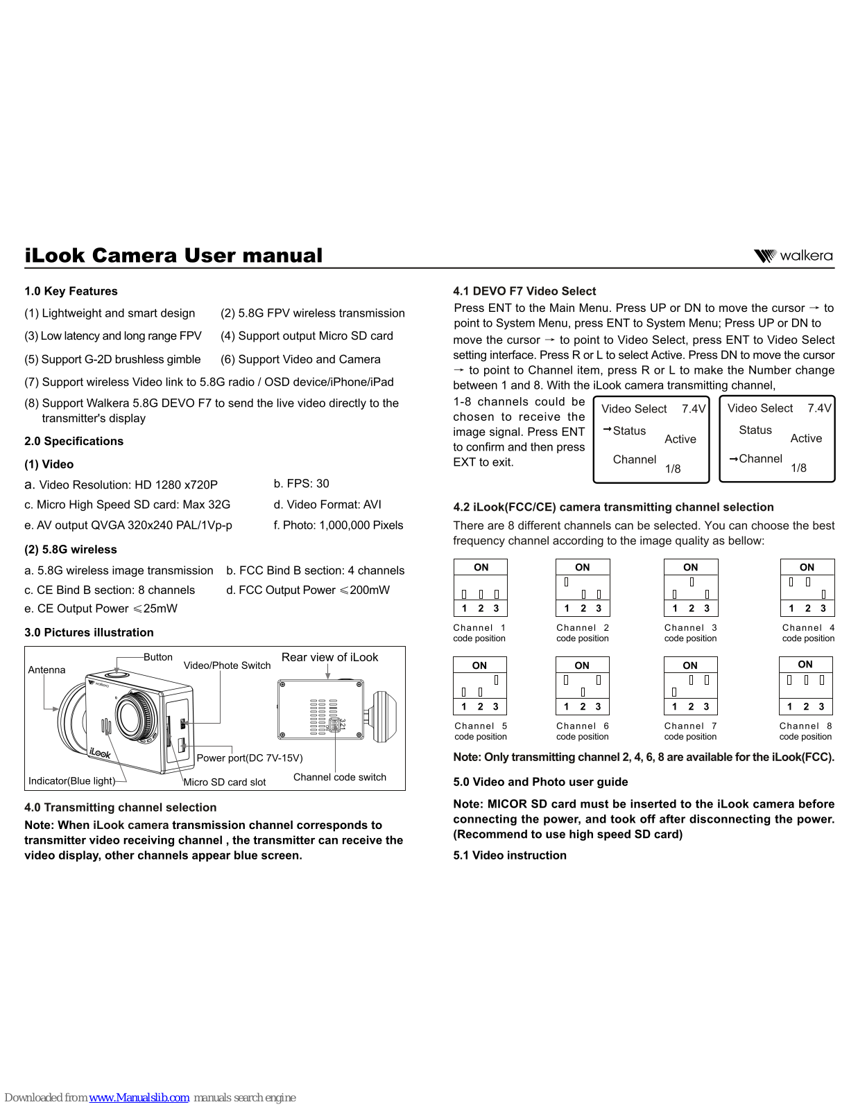 Walkera iLook QR X350PRO, iLook QR X350, QR X350 User Manual