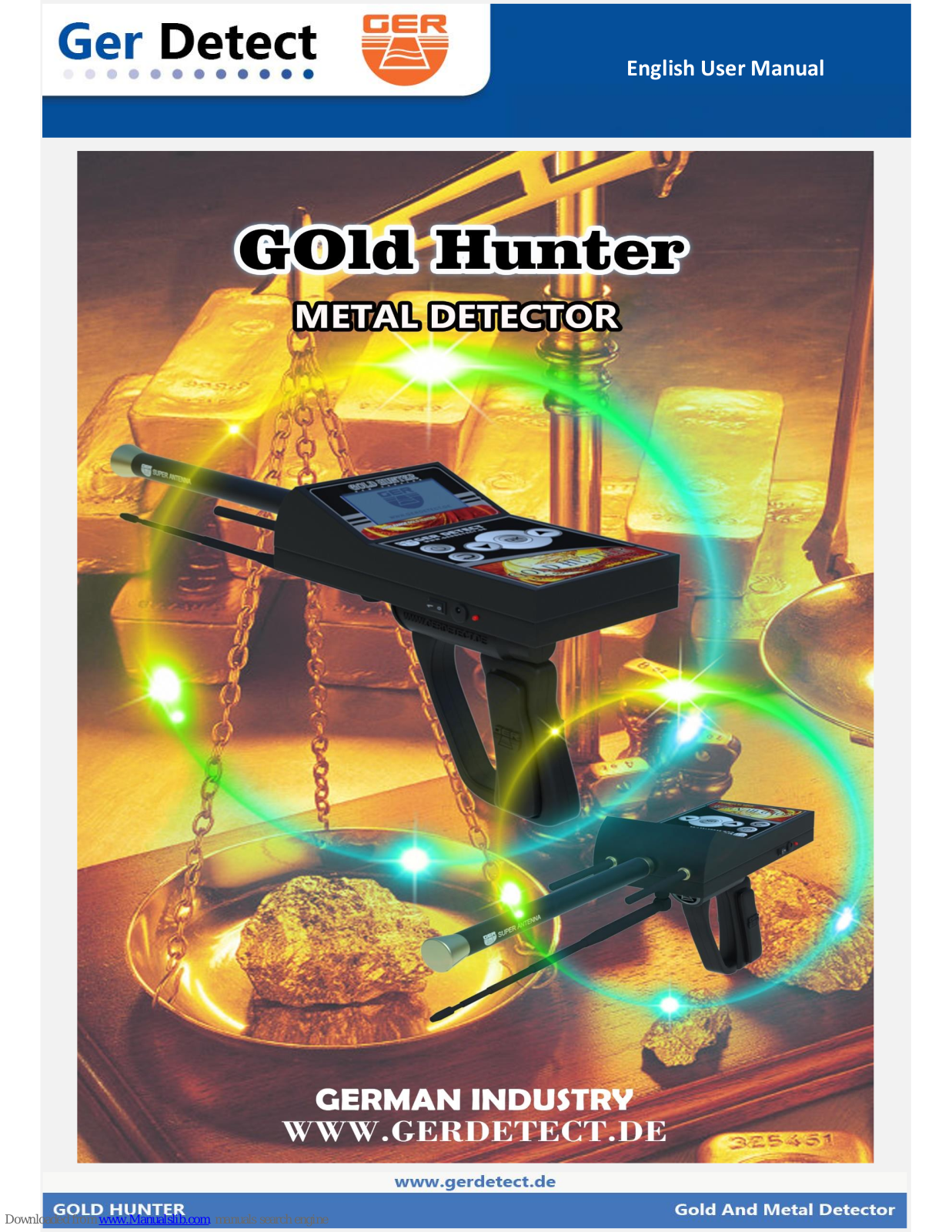 Ger Detect Gold Hunter User Manual - ManualMachine.com