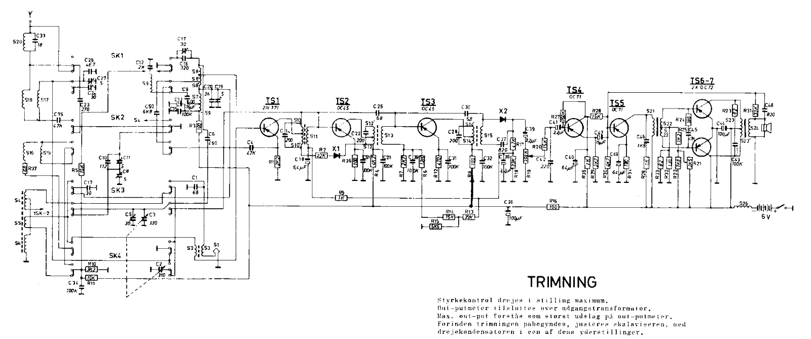 Aristona MD6031D, MD6031T Schematic