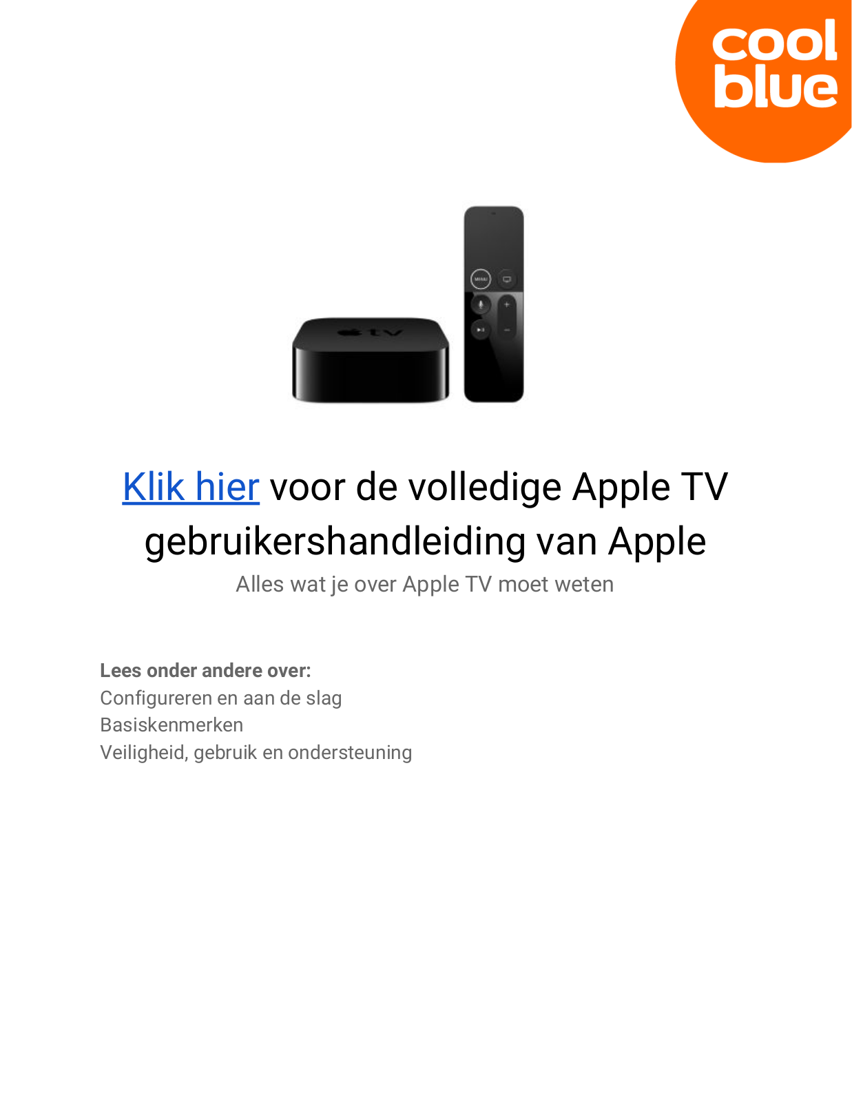 Apple TV HD  32 GB, TV 4K 32GB User manual