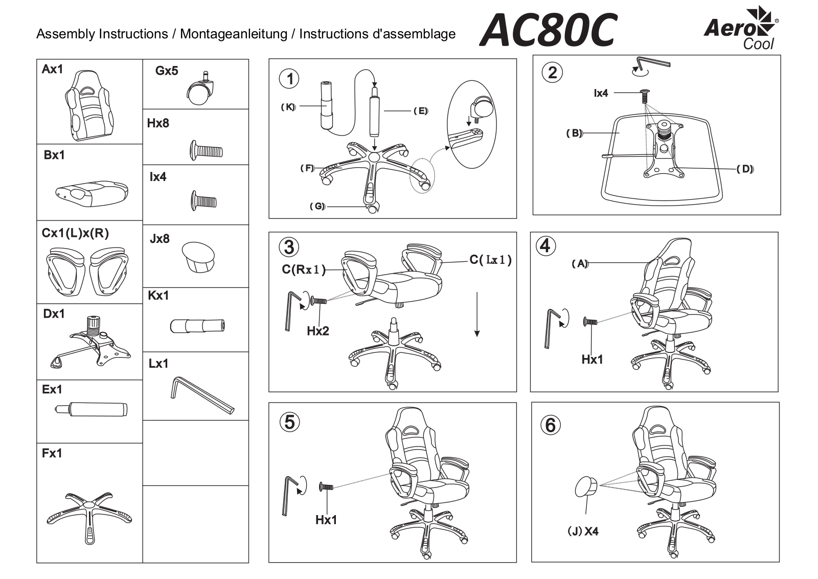 Aerocool AC80C-B User Manual