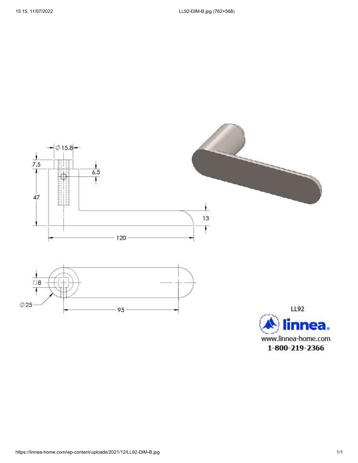Linnea LNNE1617 Dimensions - ManualMachine.com