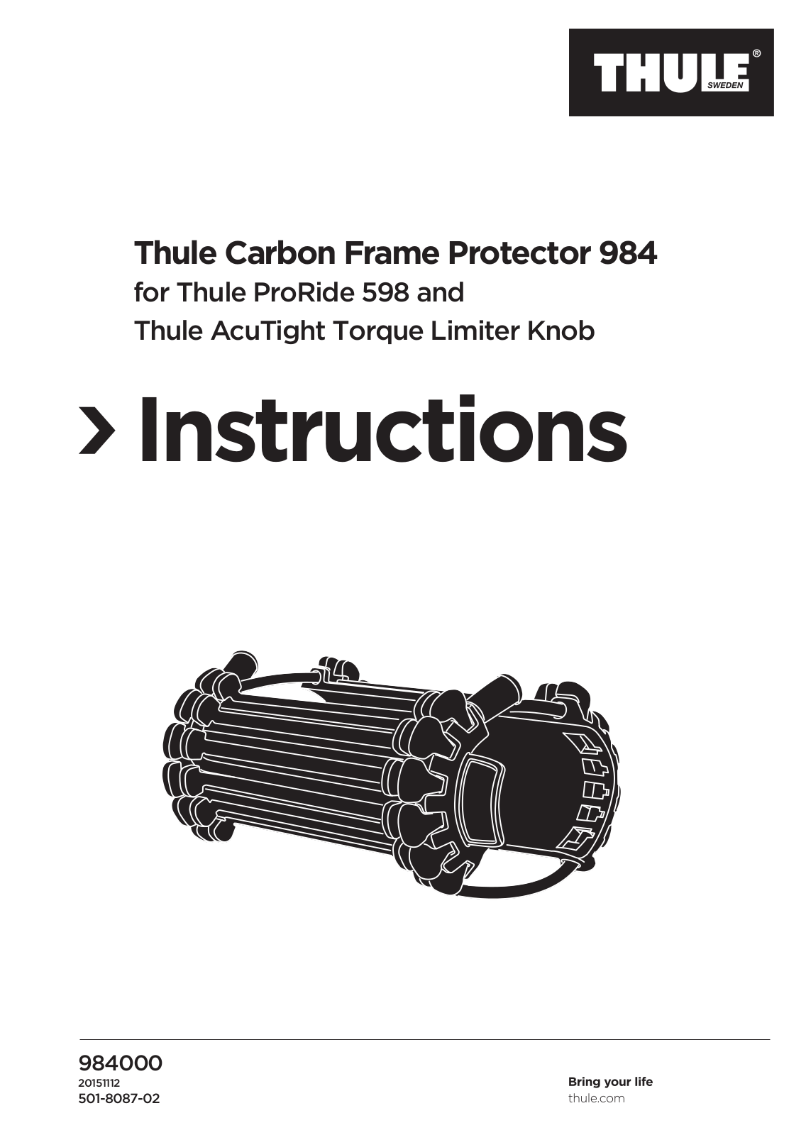 Thule Carbon Frame Protector 984 Instructions