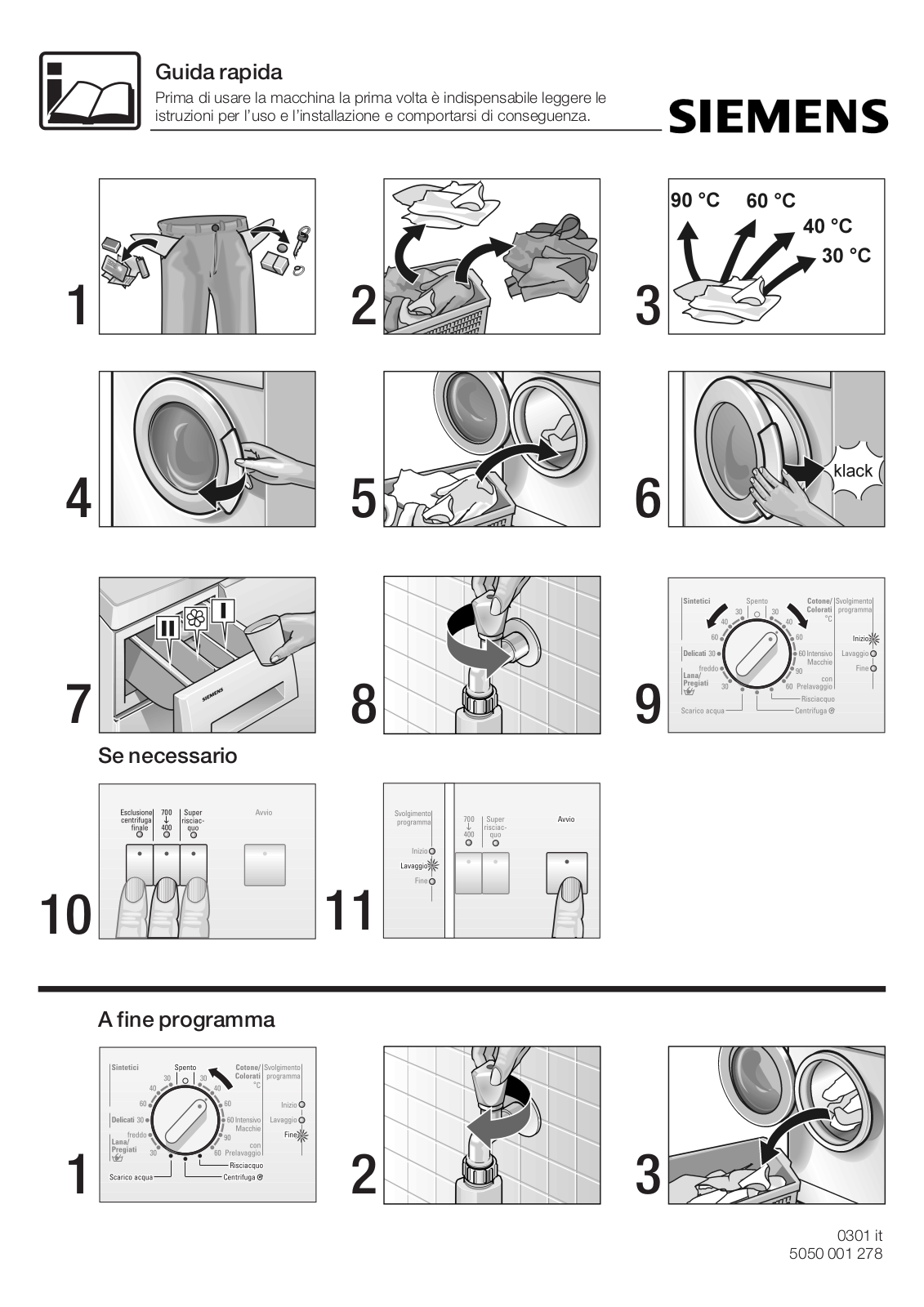 Siemens WM52841IT User Manual