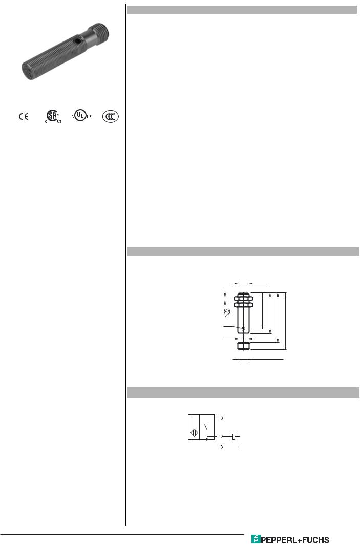 Pepperl Fuchs NJ2-12GM50-WS-V12 Data Sheet