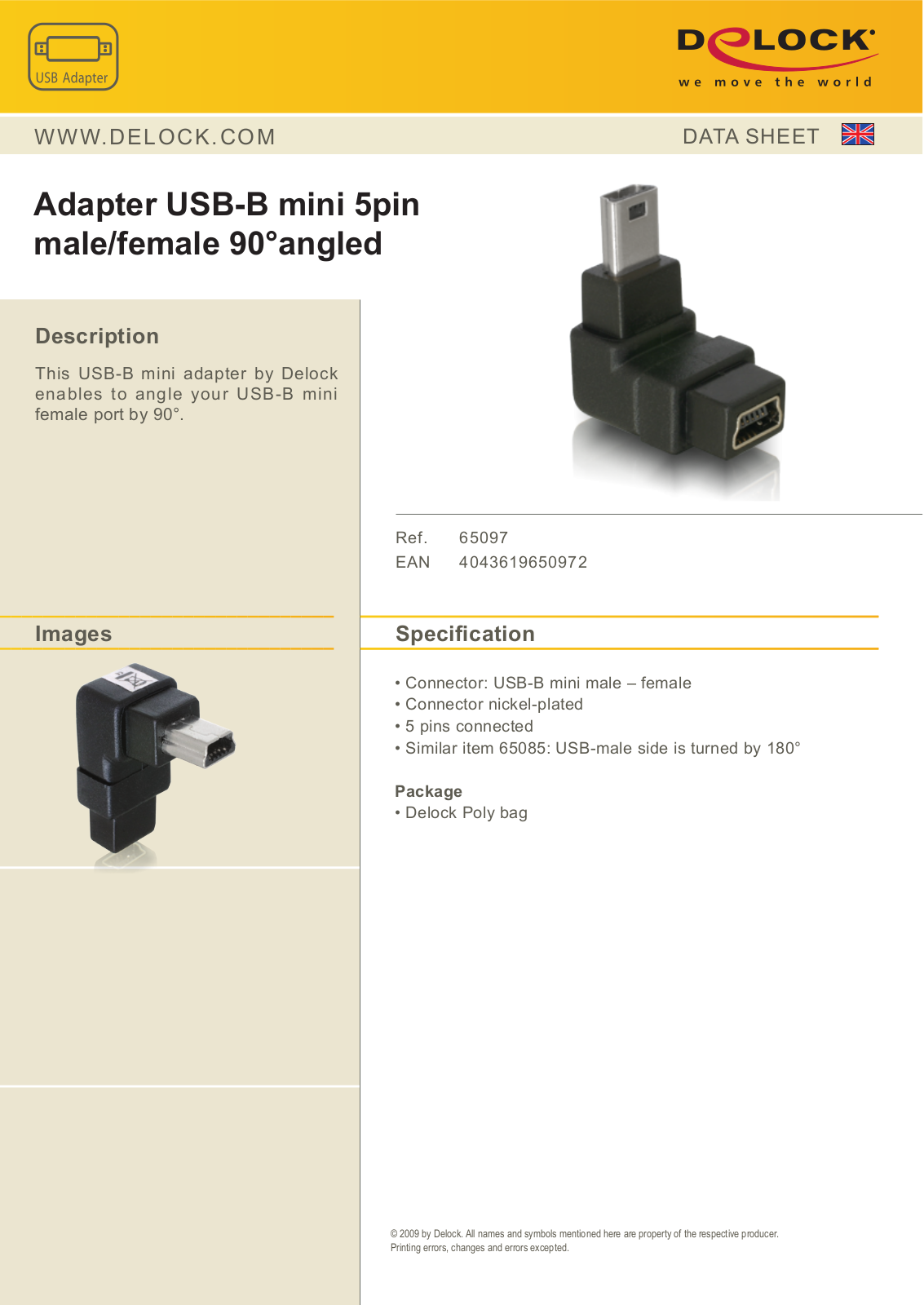 DeLOCK 65097 User Manual