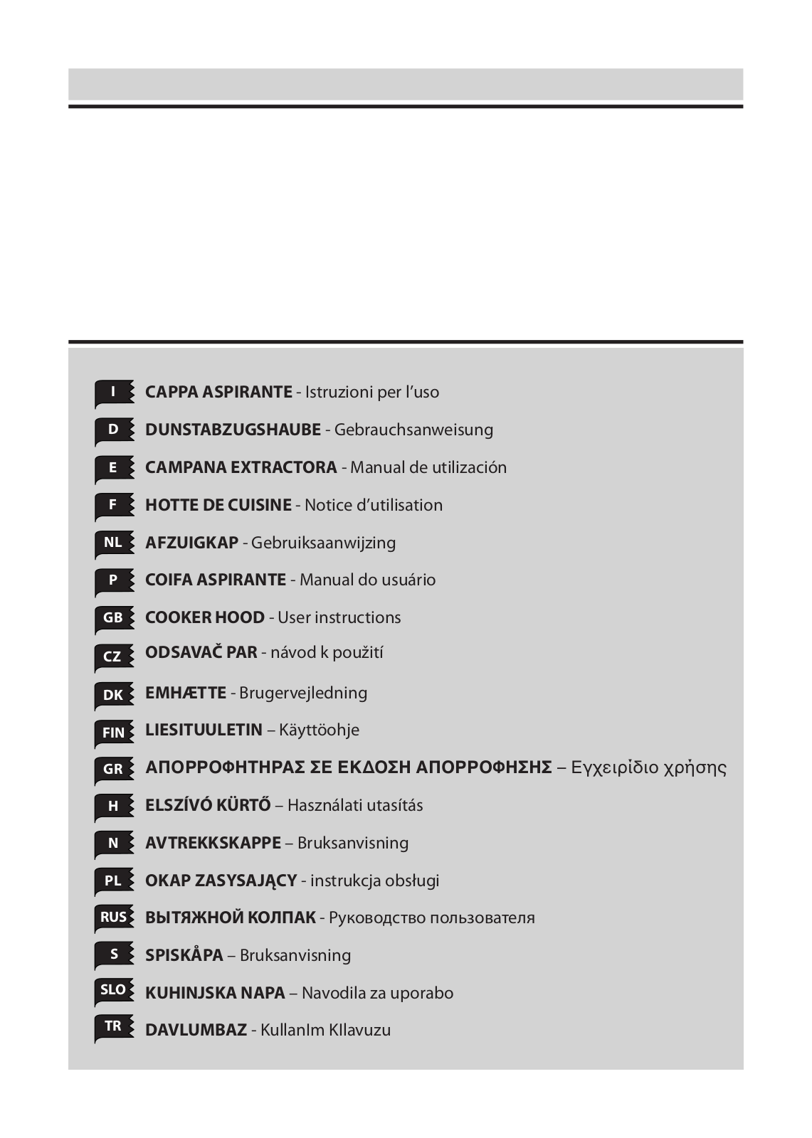 CANDY CBP612 User Manual