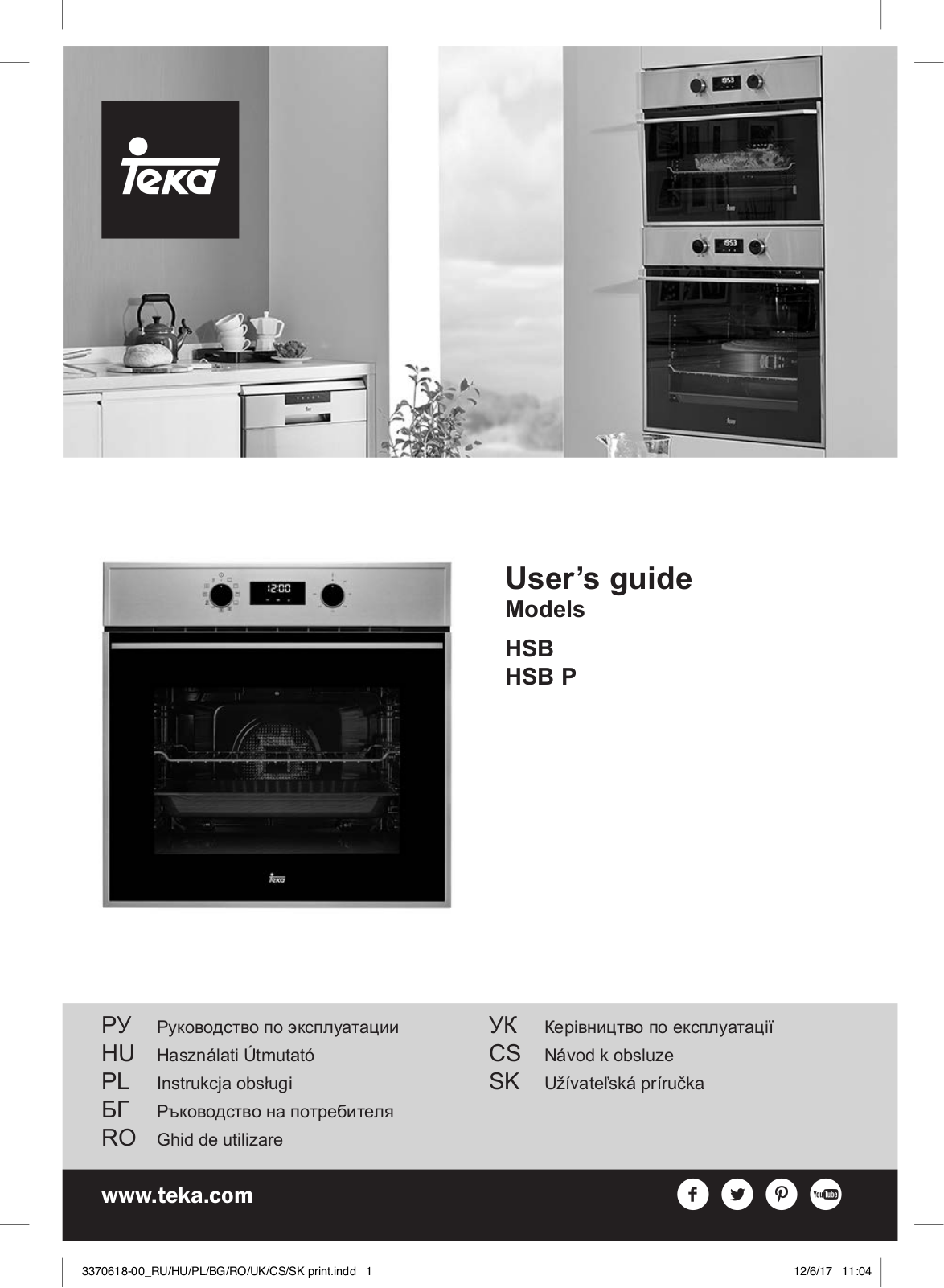 Teka HSB 635 User Manual