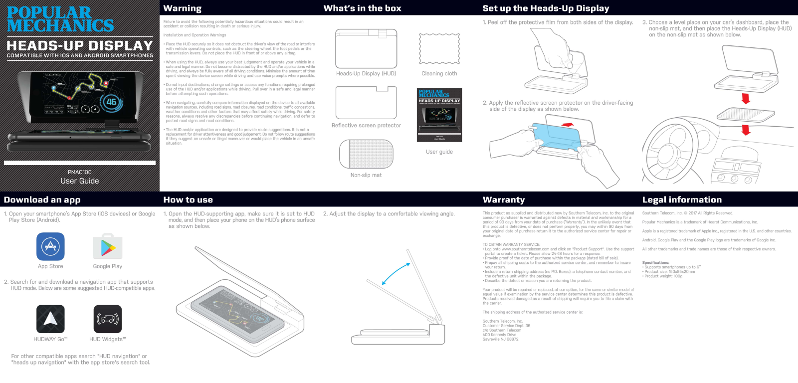 Popular Mechanics PMAC100 User Manual