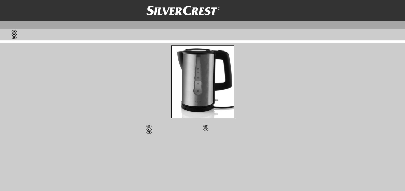 Silvercrest SWK 3000 EDS A1 User Manual