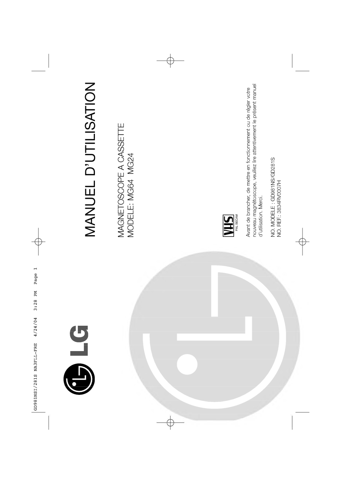 LG MG24, MG64 User Manual