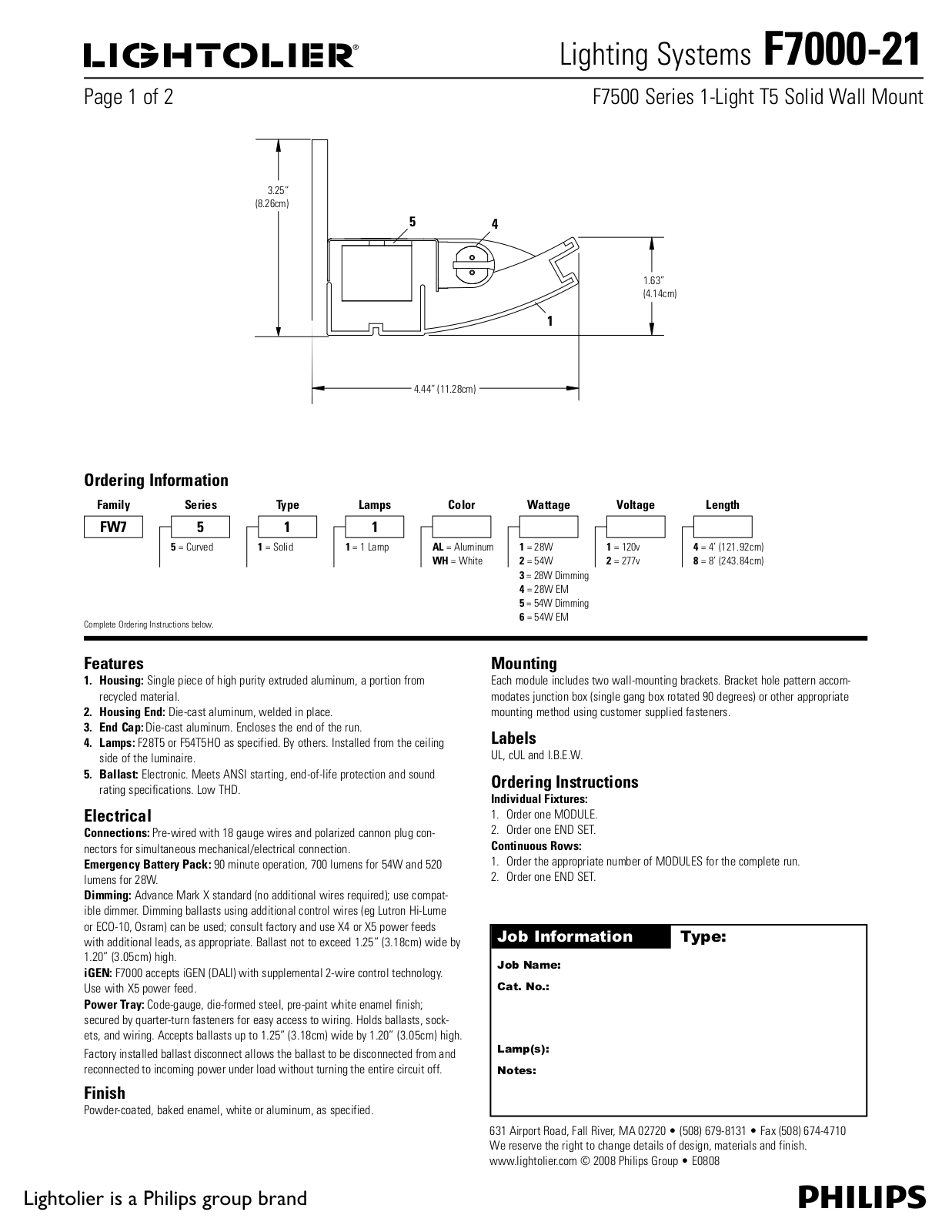 Lightolier F7000-21, RBT35 User Manual