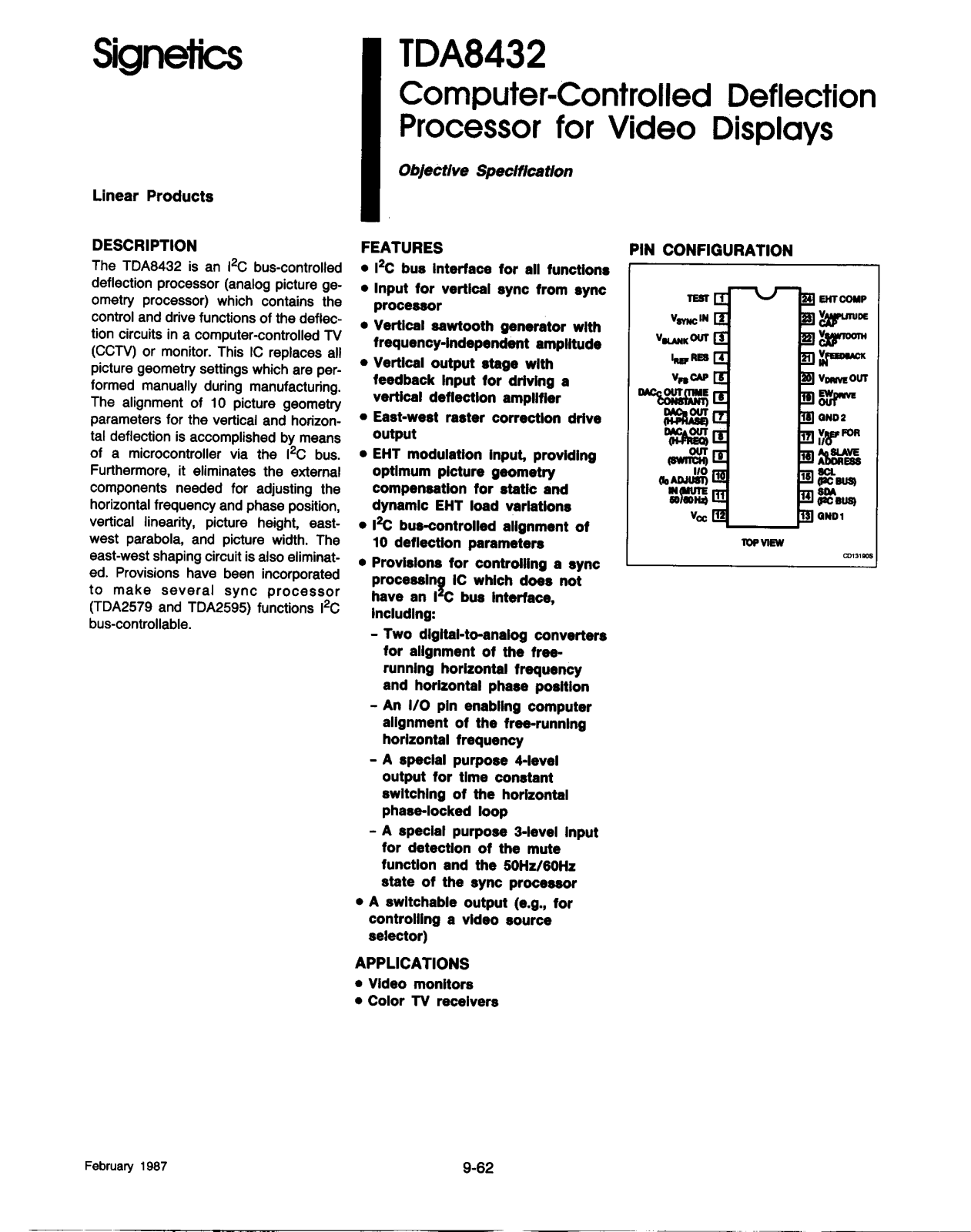 Datasheet TDA8432 Specification - ManualMachine.com