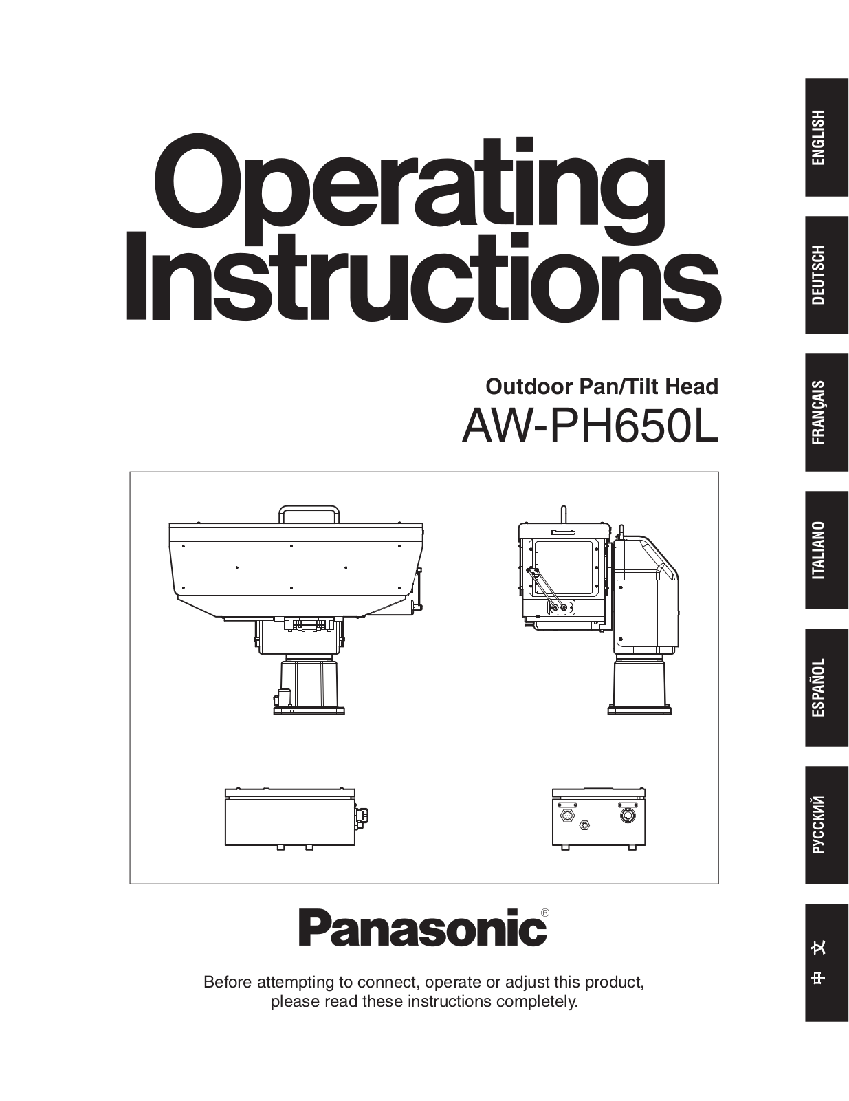 Panasonic AW-PH650 User Manual