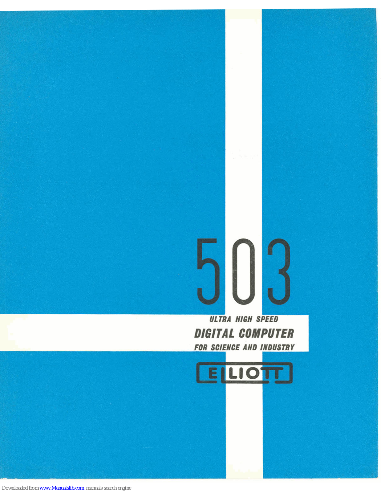 Elliott 503 User Manual - ManualMachine.com