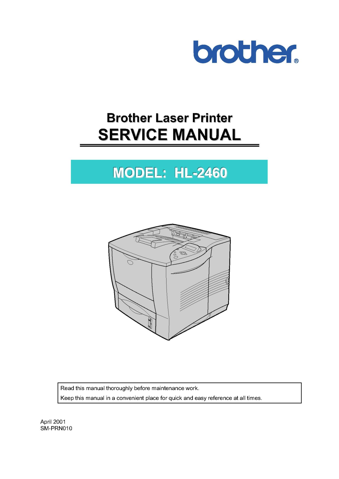 Brother HL-2460 Service Manual