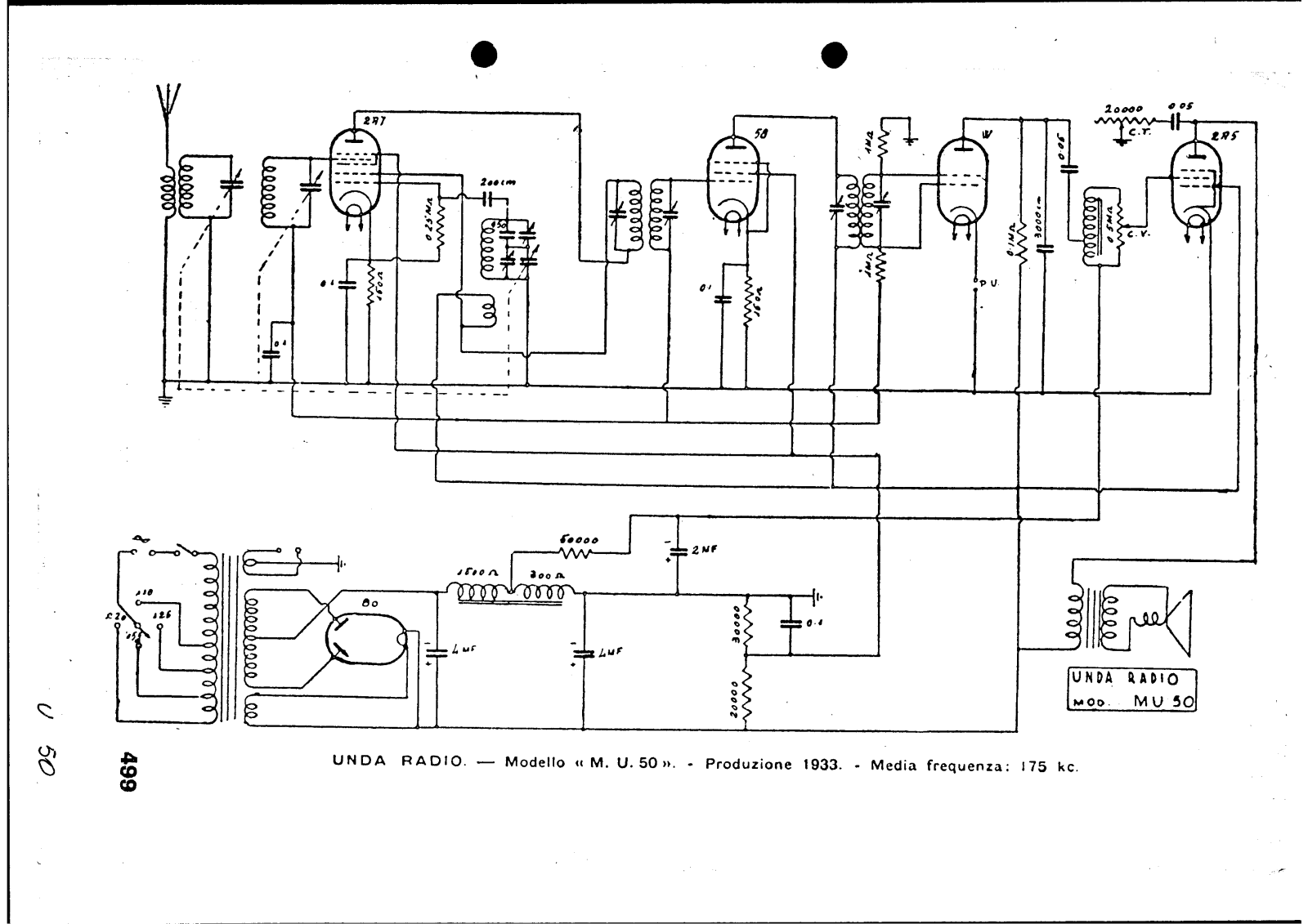 Unda Radio mu50 schematic