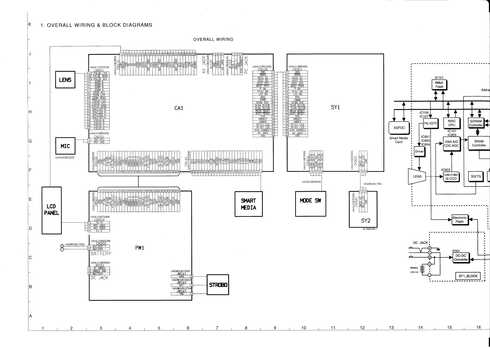 SANYO VPC-Z400EX, VPC-Z400E, VPC-Z400 WIRING