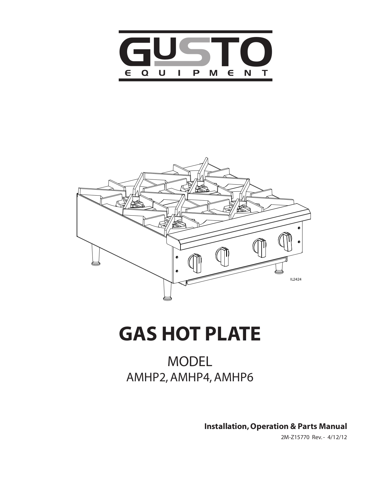 Star Manufacturing AMHP6 Installation  Manual