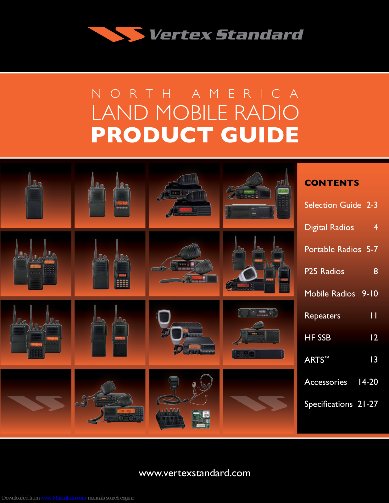 Vertex Standard VX-450 series, VX-350 series, VX-920 series, VXD-7200, VXD-R70 Product Manual