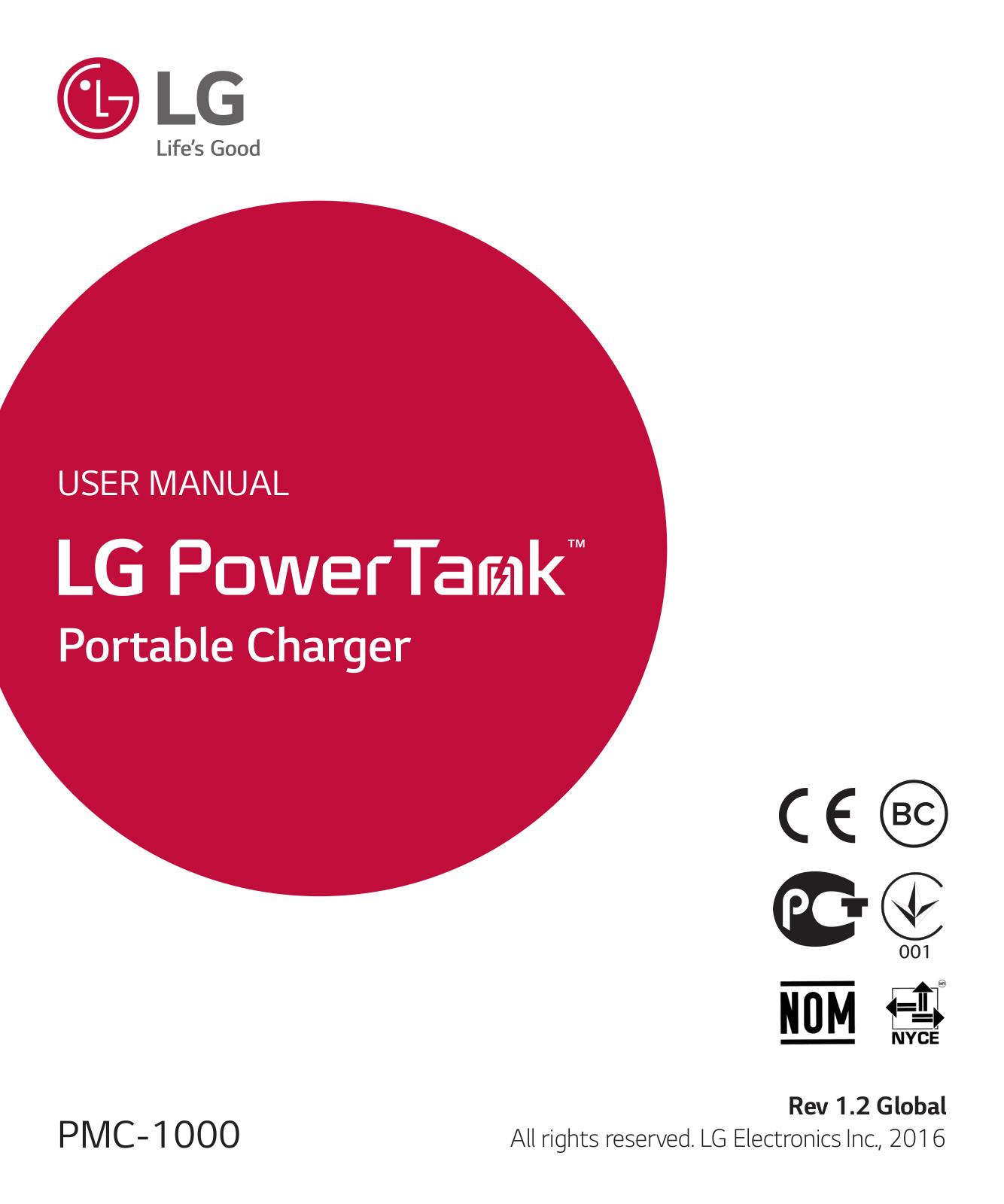 LG PMC-1000 Owner’s Manual