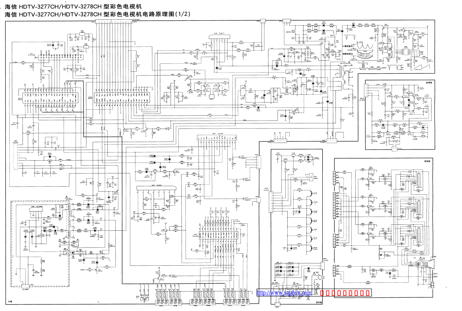 Hisense HDTV3277CH, HDTV3278CH Schematic