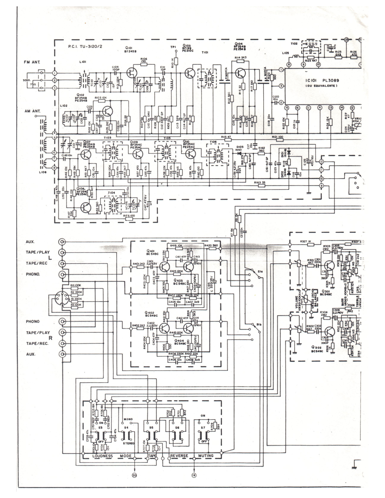 CCE SR-3020 Schematic