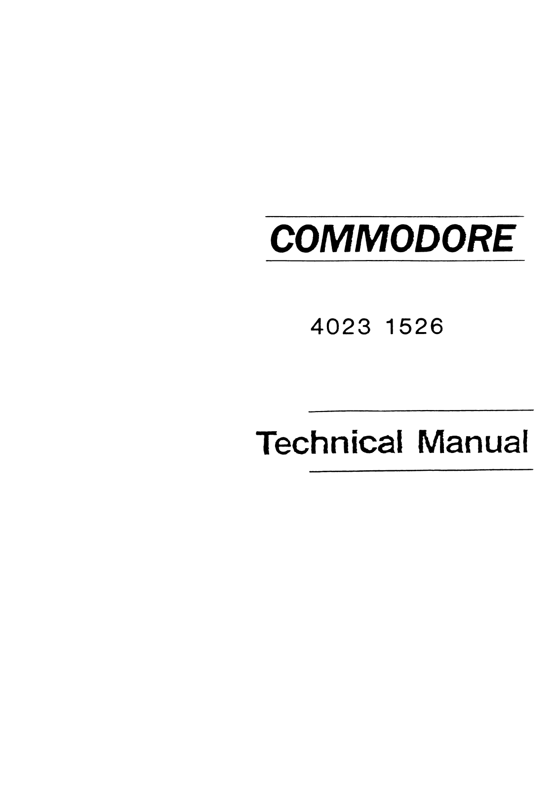Commodore 4023 a - ManualMachine.com