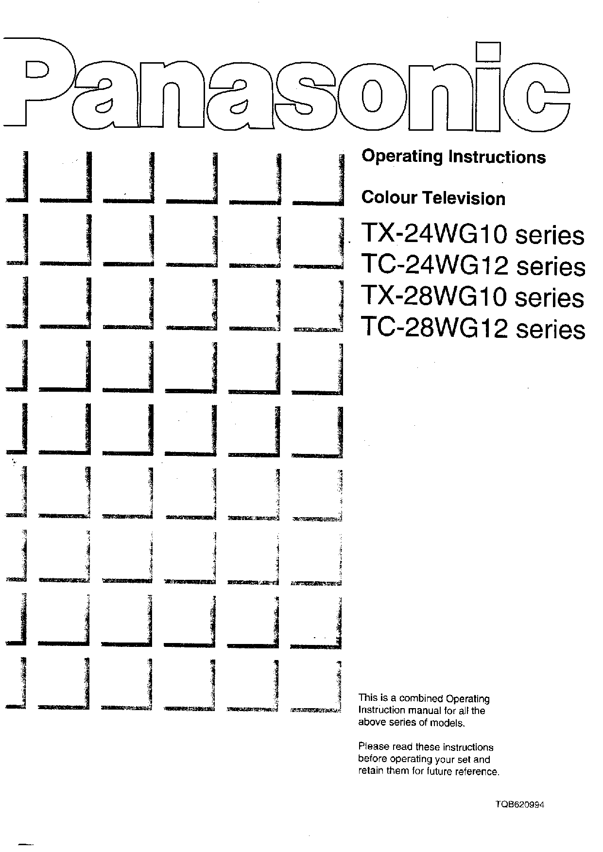 Panasonic TX-28WG10, TX-28WG12, TX-24WG12, TX-24WG10 User Manual