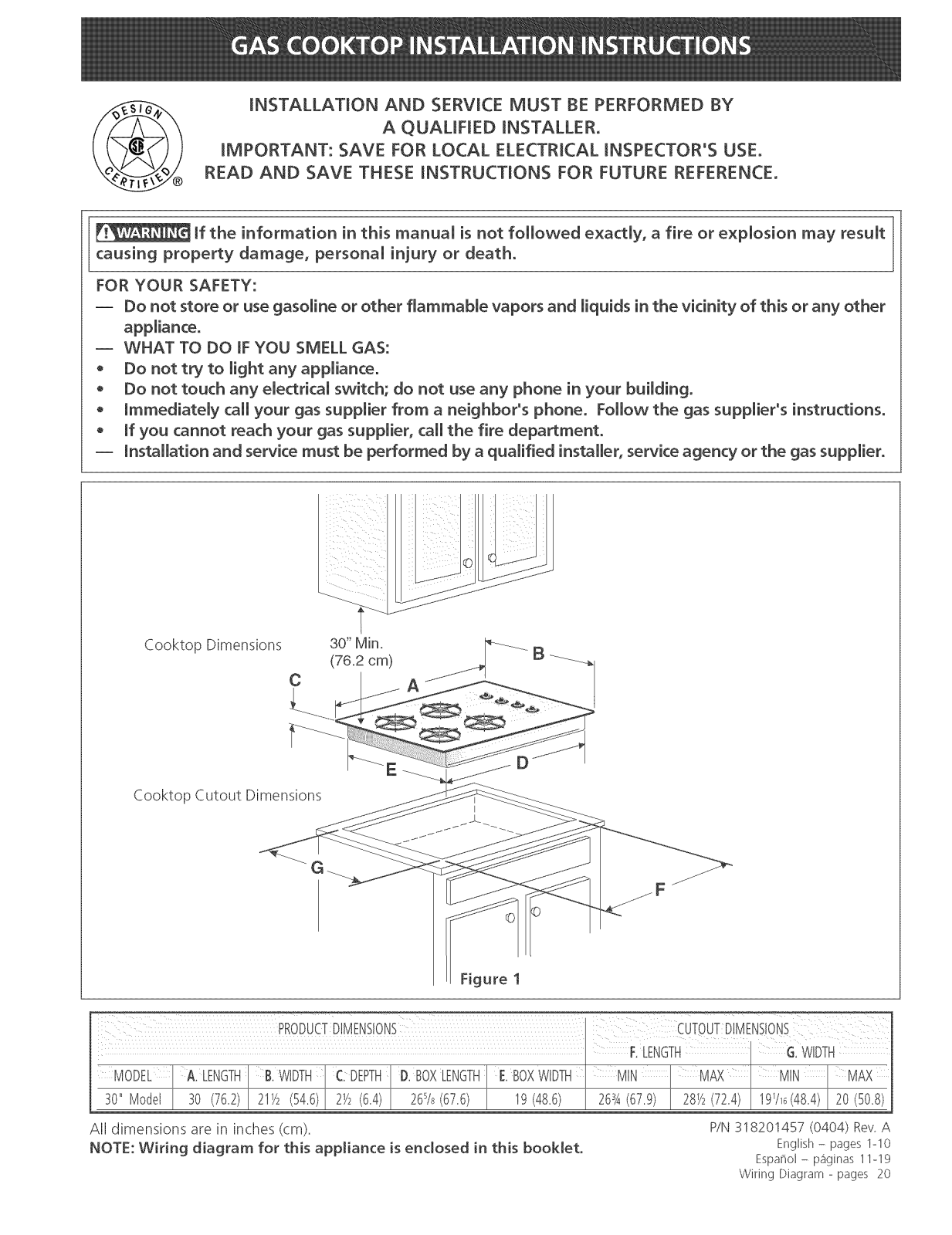 Kenmore 79033392401, 79033394401, 79033399401, 79032099401, 79032099402 Installation Guide - ManualMachine.com