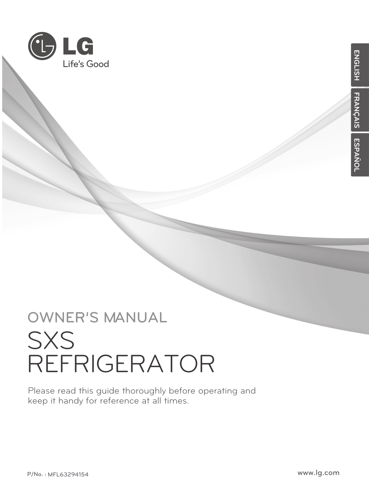 LG GC-L217LGRV, GR-L227LGQV, GR-L227LGJV Owner's Manual