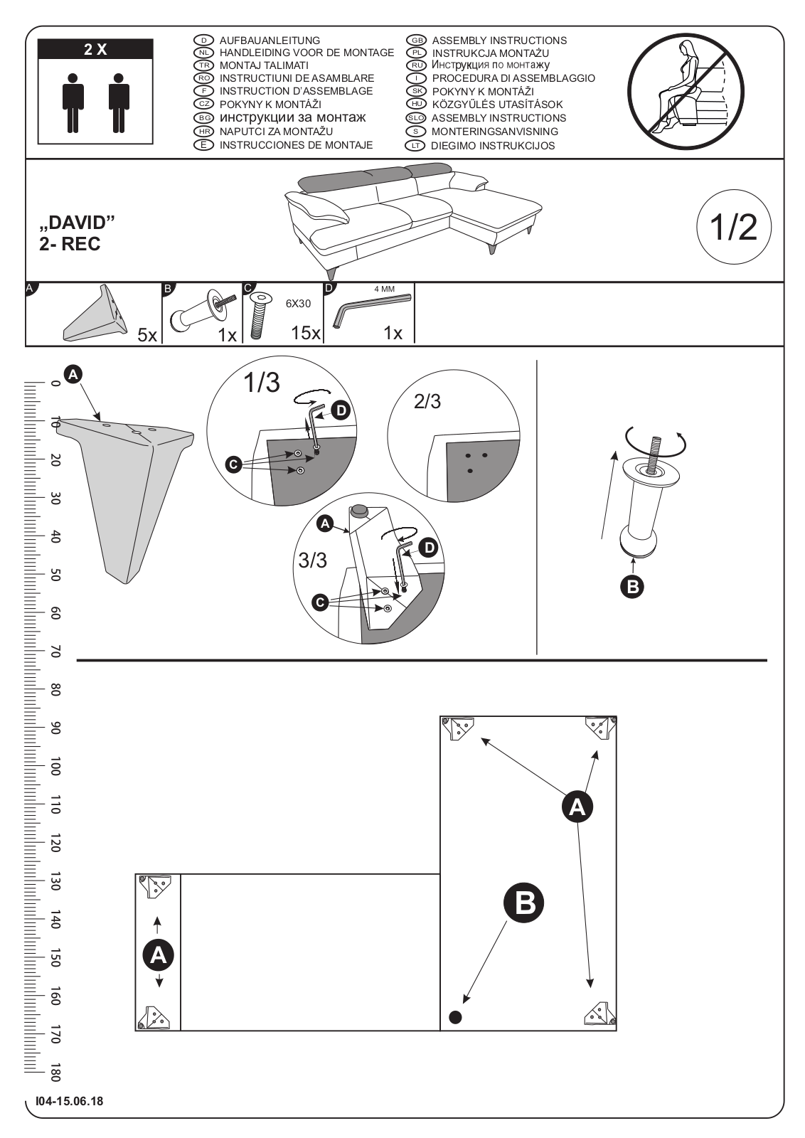 COTTA REC-2 Assembly instructions