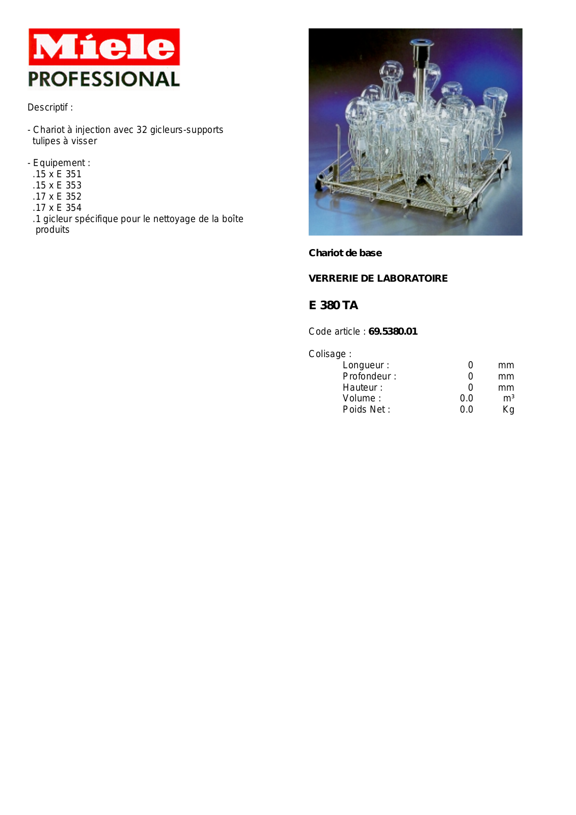 MIELE E 380 DESCRIPTIF User Manual - ManualMachine.com