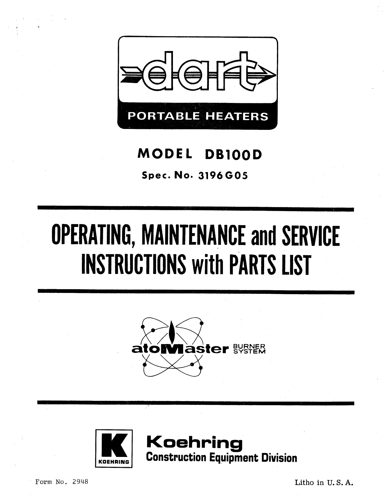 Desa Tech DB100D Owner's Manual