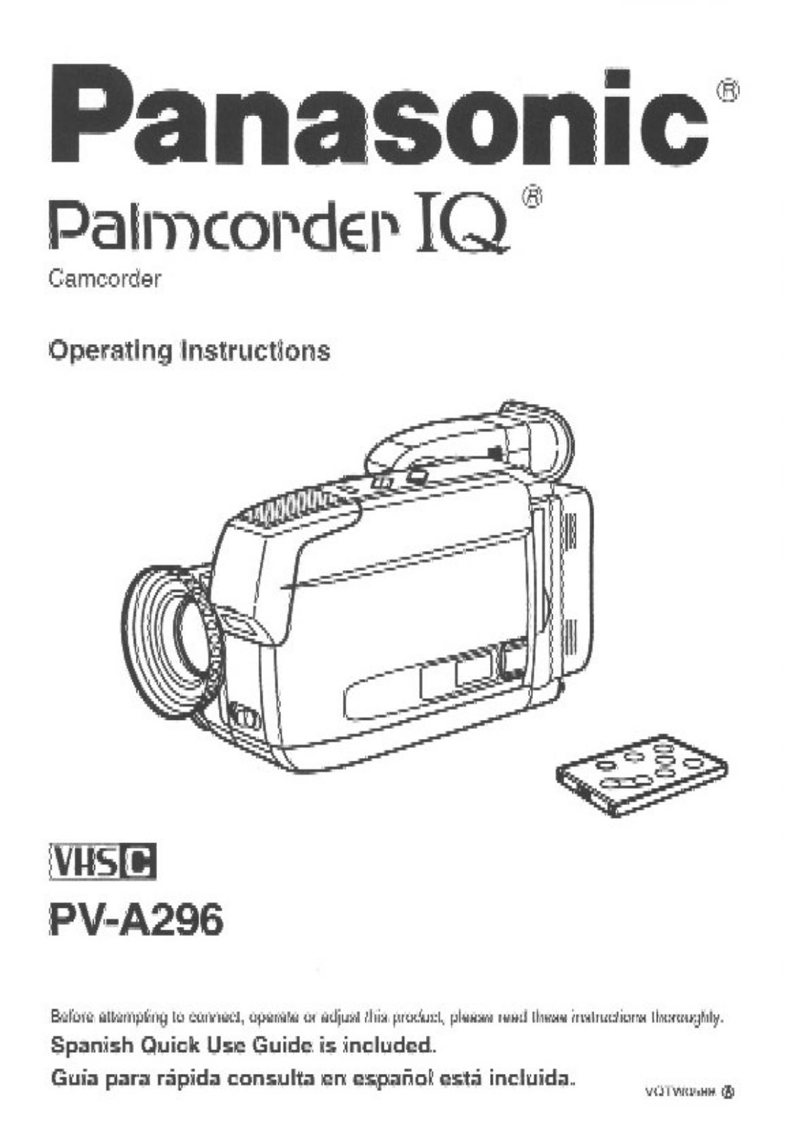 Panasonic PV-A296D User Manual