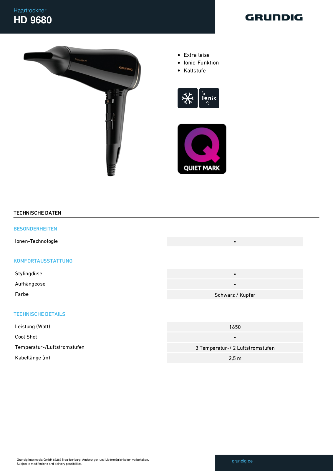 Grundig HD 9680 Service Manual