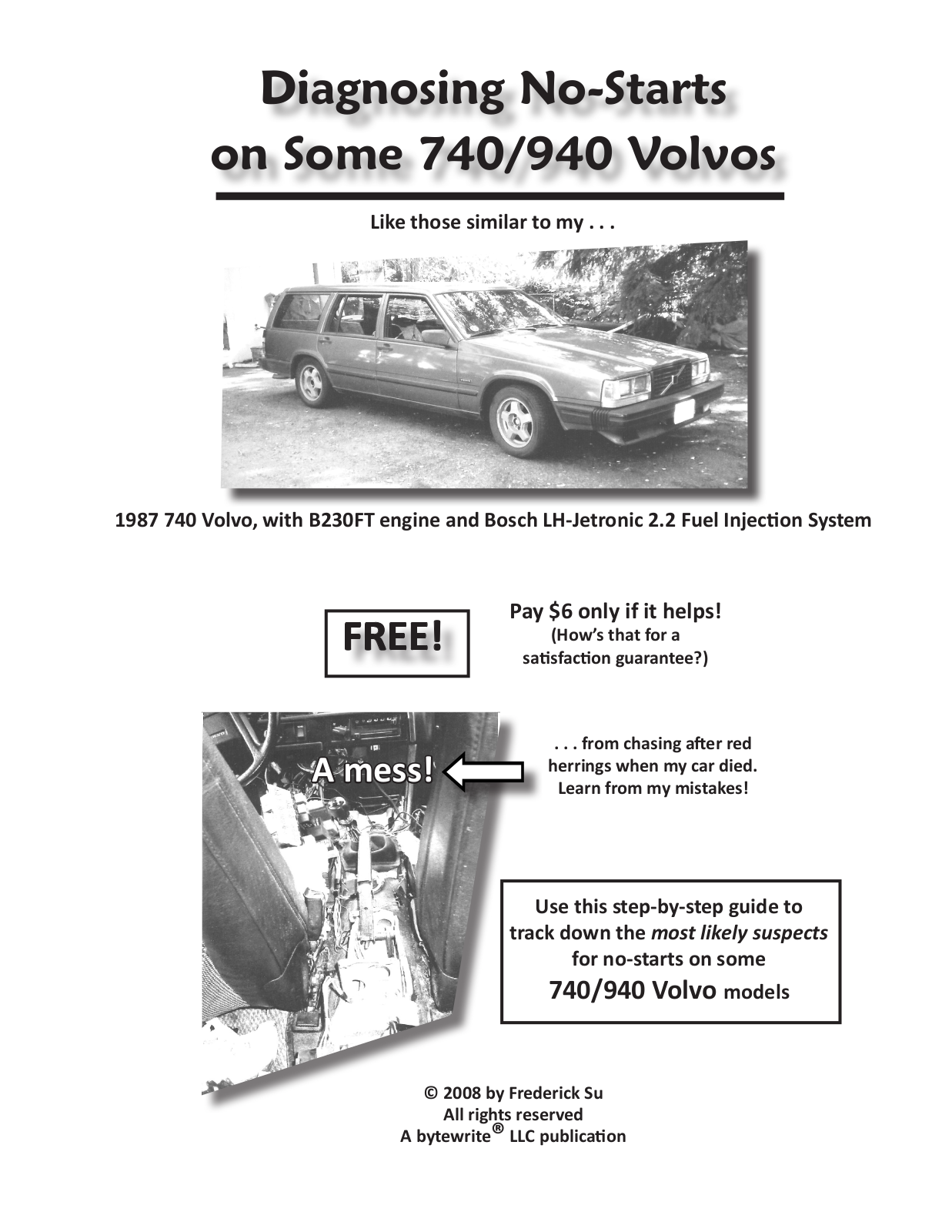 Volvo 940 1984, 740 1984 User Manual