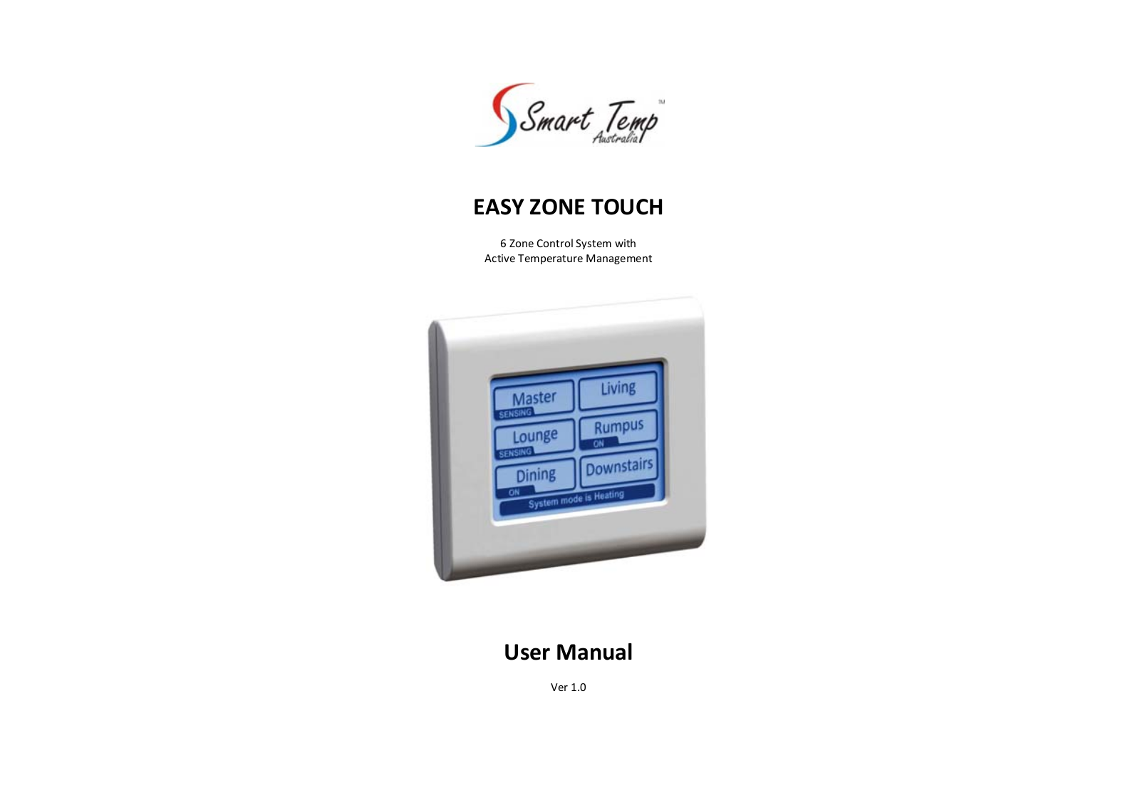 Smart Temp Easy Zone User Manual