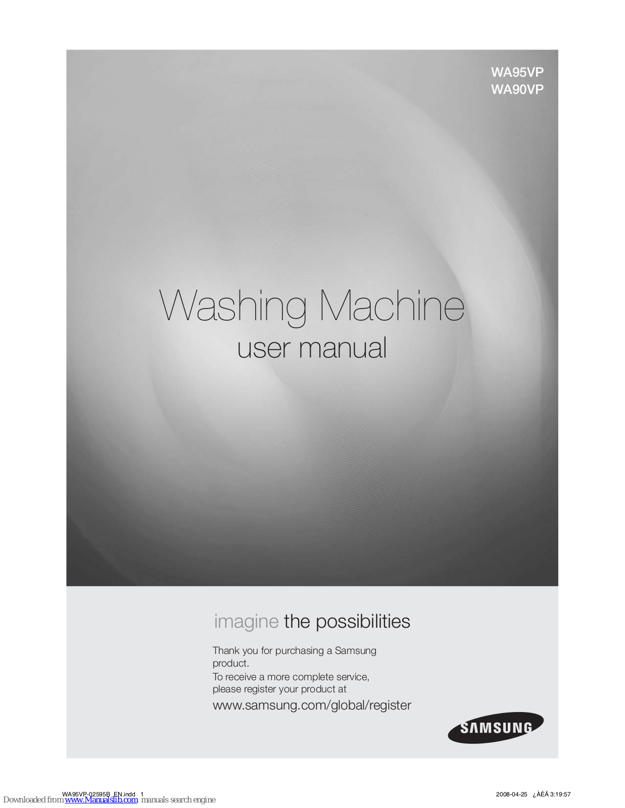 Samsung WA90VP User Manual